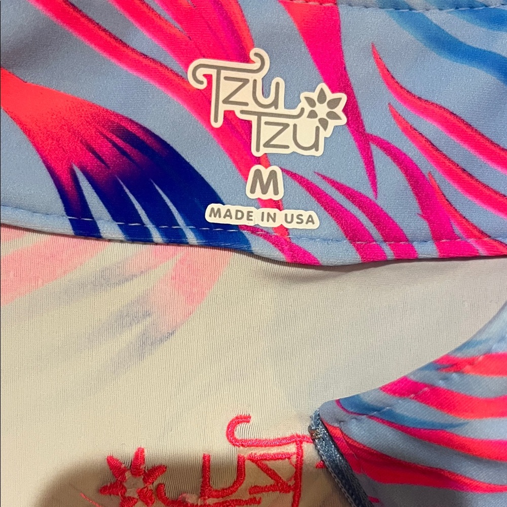 Tzu Tzu Vibrant Pink and Blue Dress - Picture 2 of 12